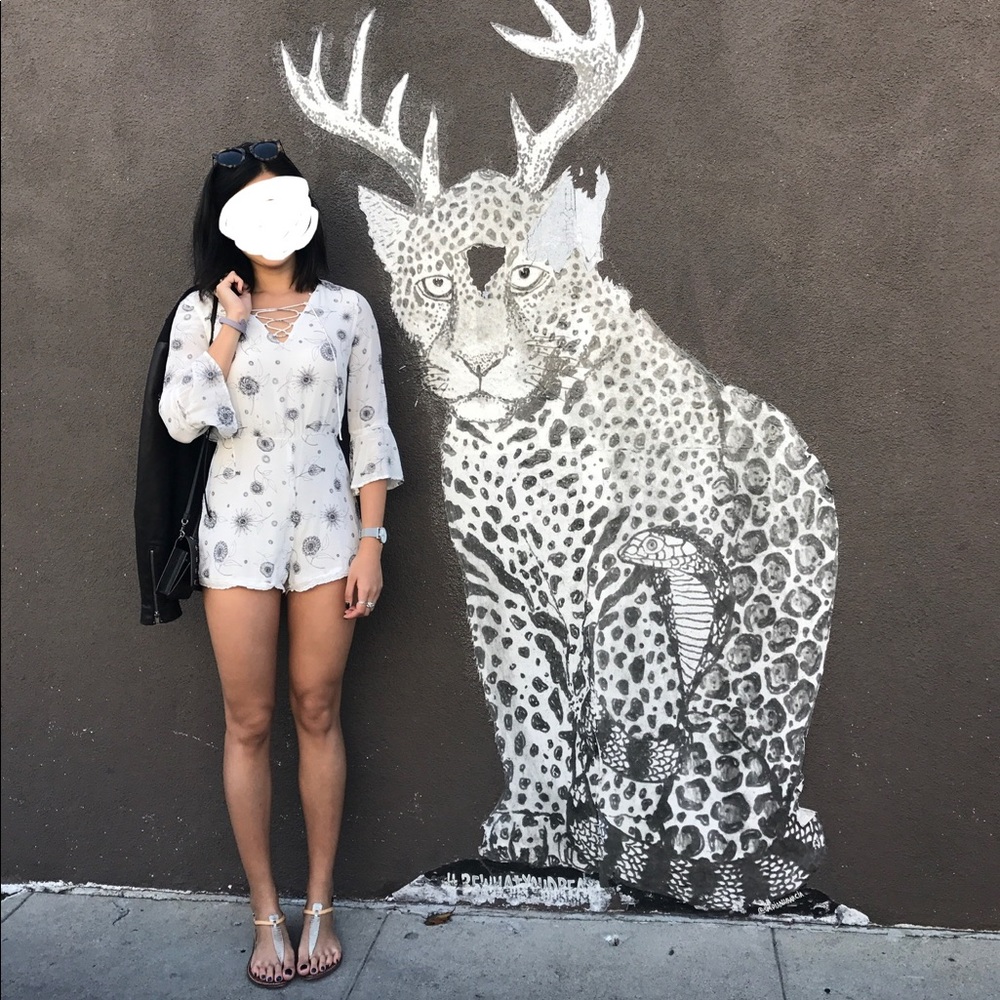 Urban outfitters white romper